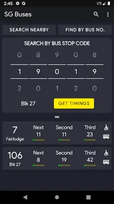 SG NextBus android App screenshot 5